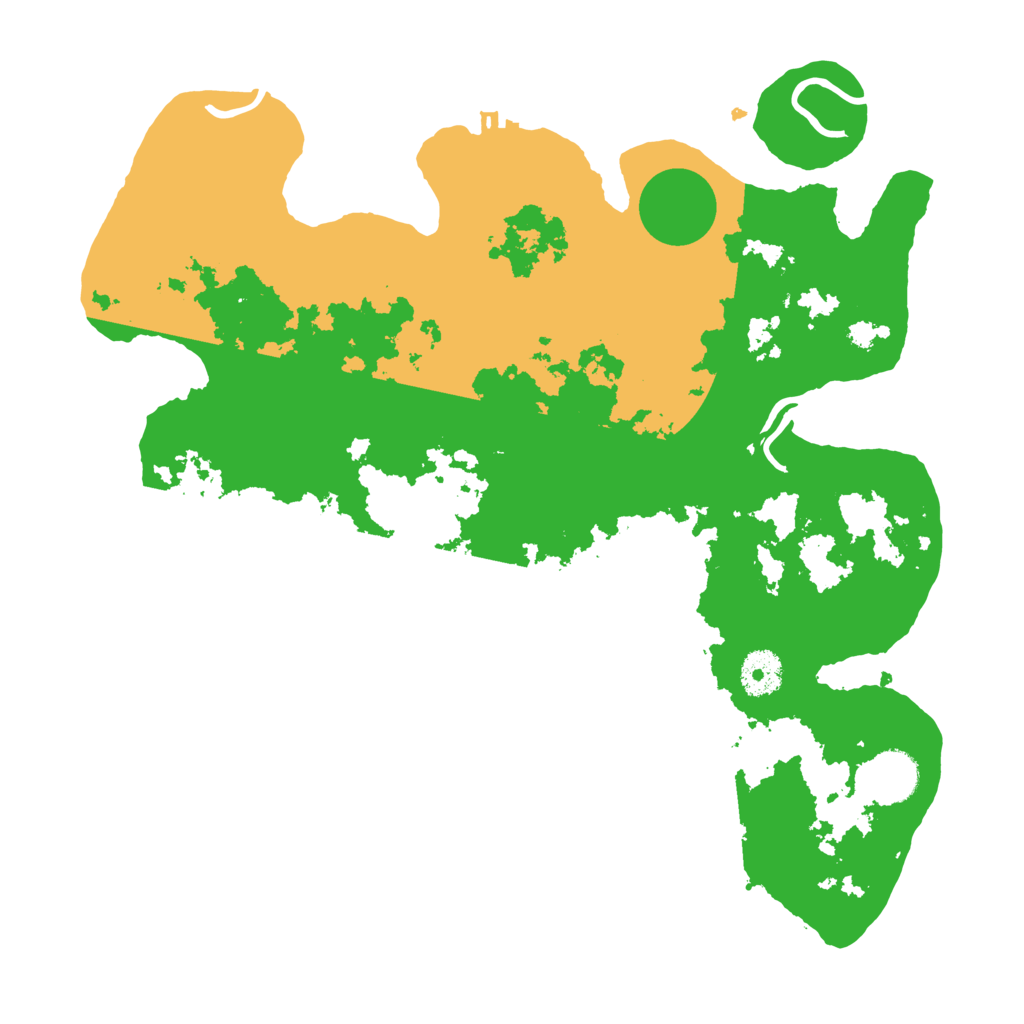 Biome Rust Map: Procedural Map, Size: 3500, Seed: 94798297