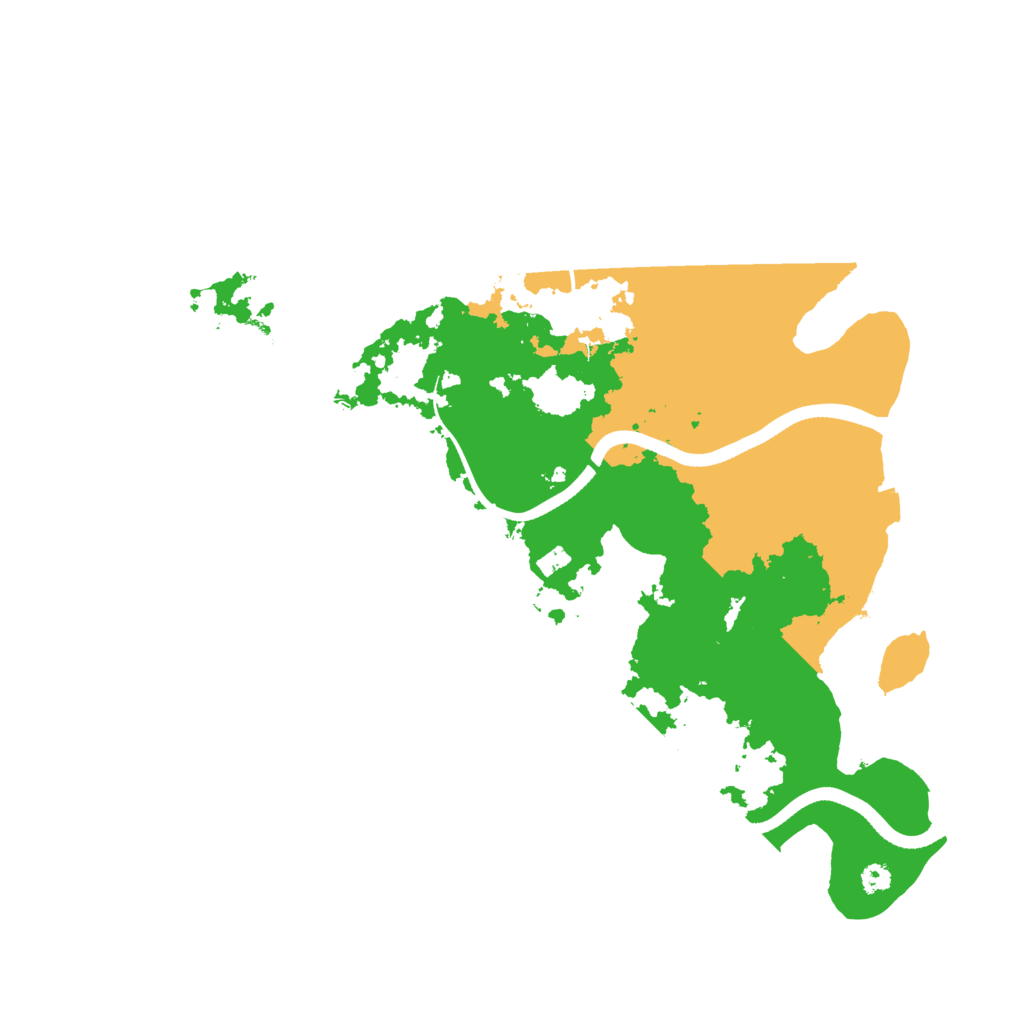 Biome Rust Map: Procedural Map, Size: 3500, Seed: 58983505