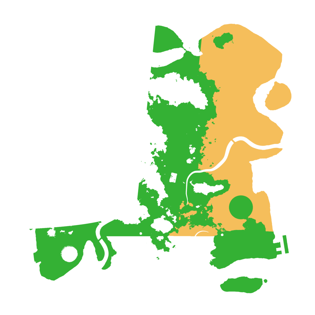 Biome Rust Map: Procedural Map, Size: 3500, Seed: 2300884