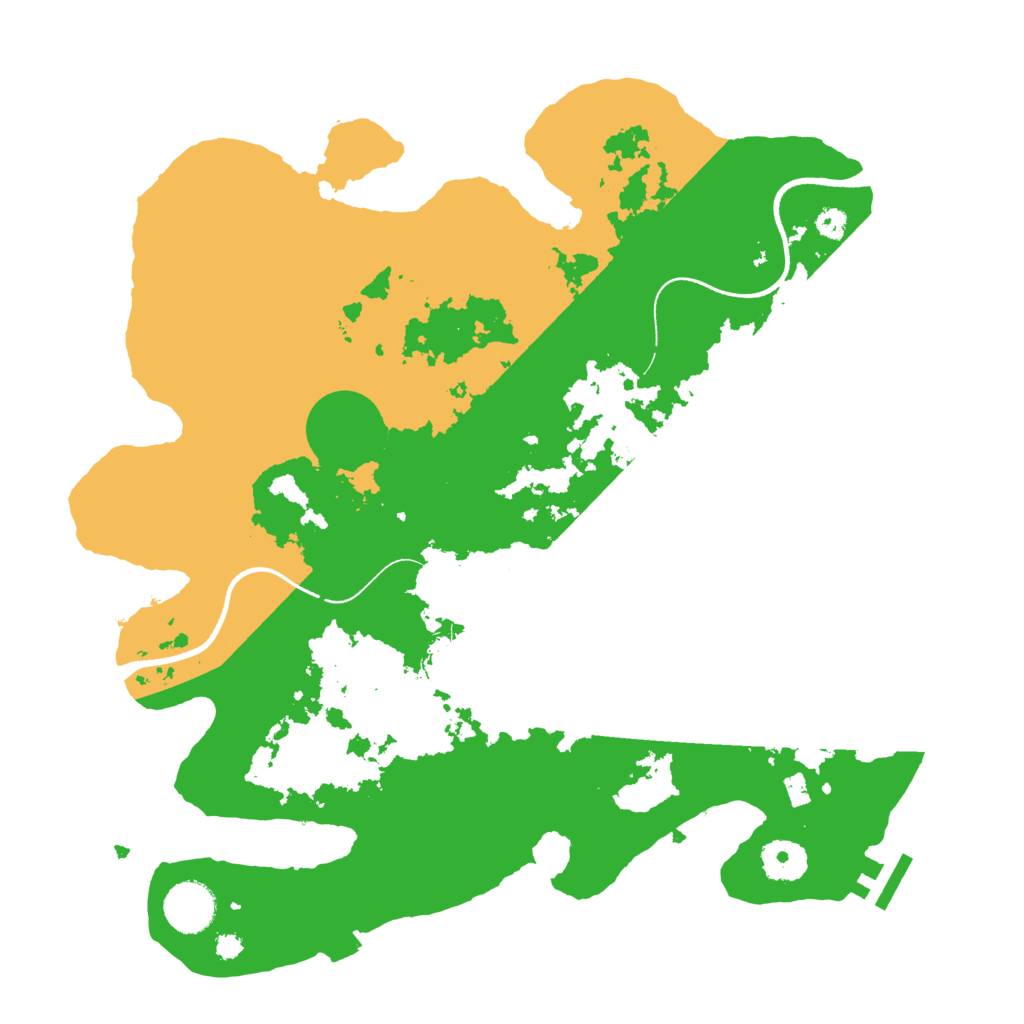 Biome Rust Map: Procedural Map, Size: 3500, Seed: 754324