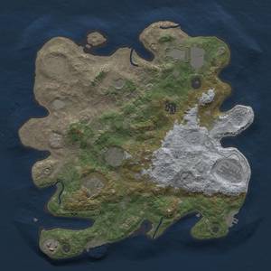 Thumbnail Rust Map: Procedural Map, Size: 3500, Seed: 754324, 16 Monuments