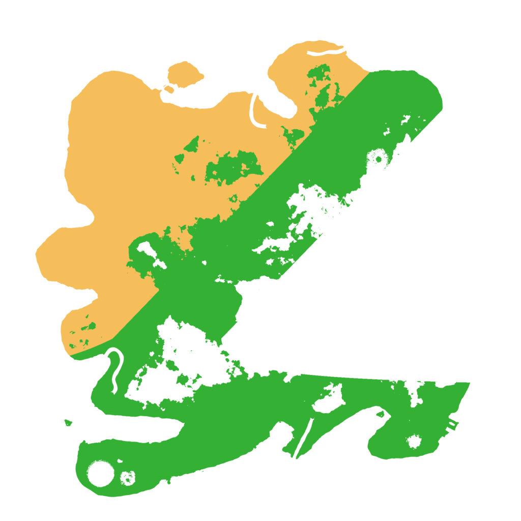 Biome Rust Map: Procedural Map, Size: 3500, Seed: 754324