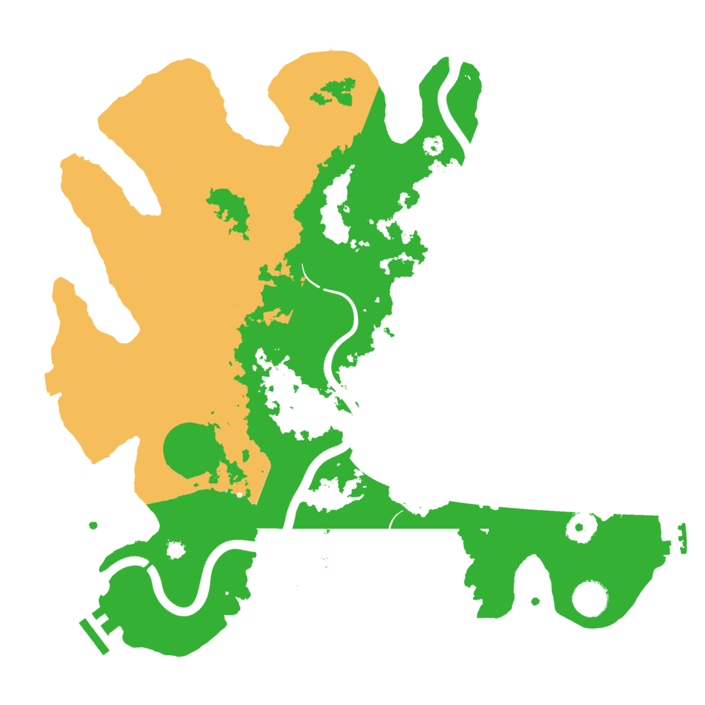 Biome Rust Map: Procedural Map, Size: 3500, Seed: 504942818