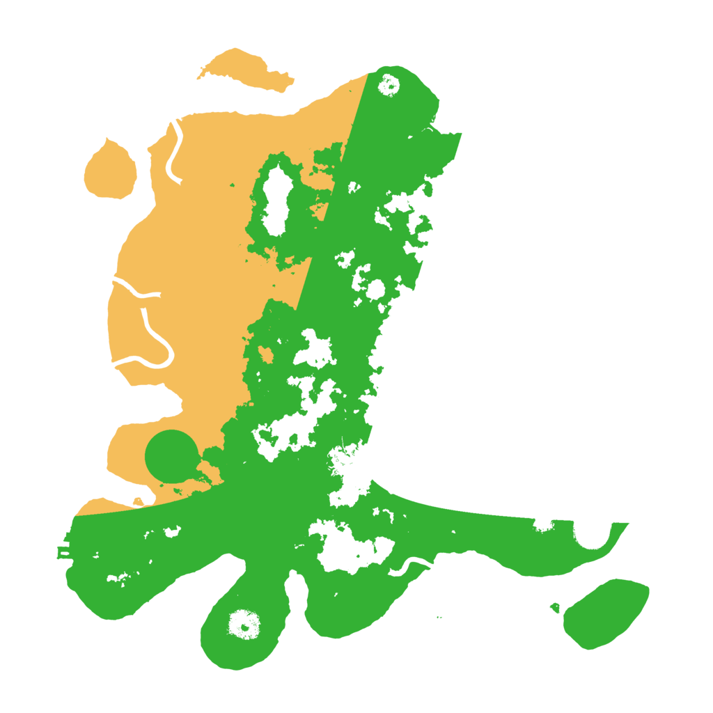 Biome Rust Map: Procedural Map, Size: 3500, Seed: 33172335