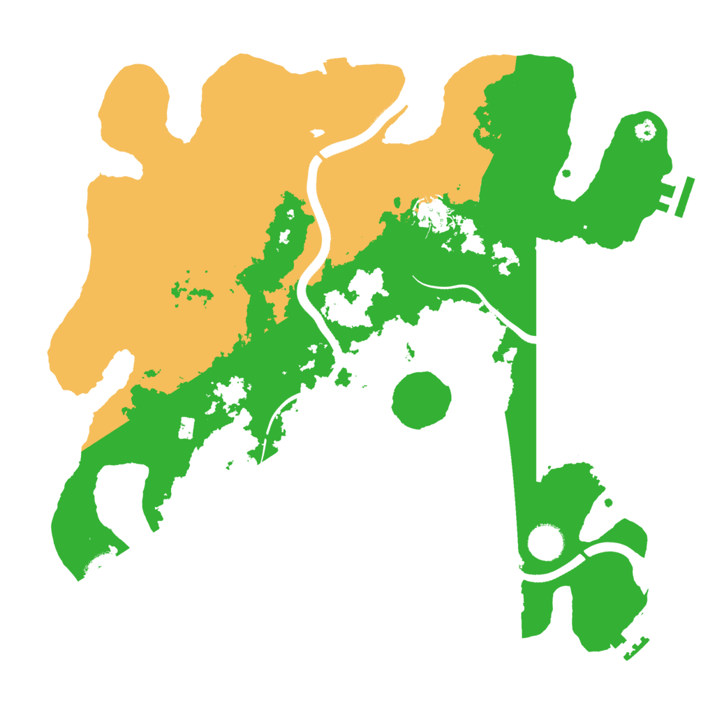 Biome Rust Map: Procedural Map, Size: 3500, Seed: 1704959291