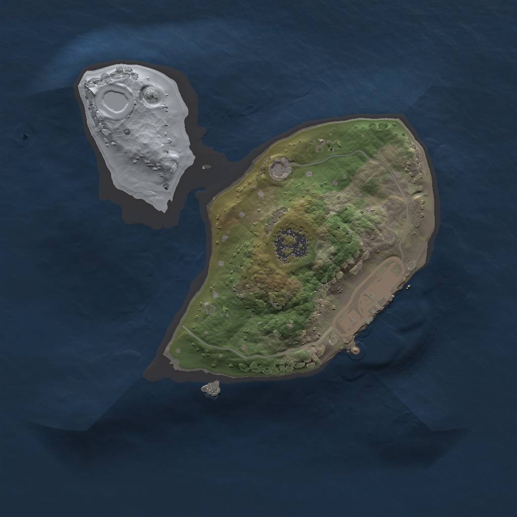 Rust Map: Procedural Map, Size: 1500, Seed: 934079562, 5 Monuments