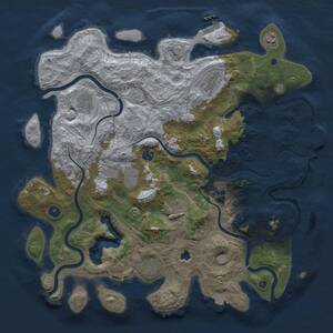 Thumbnail Rust Map: Procedural Map, Size: 4250, Seed: 998016, 14 Monuments