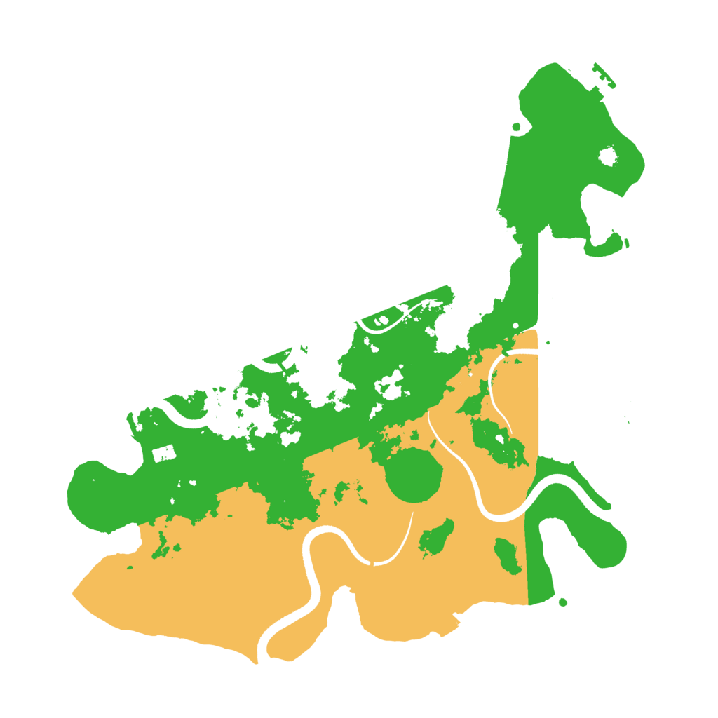 Biome Rust Map: Procedural Map, Size: 3500, Seed: 2041843299