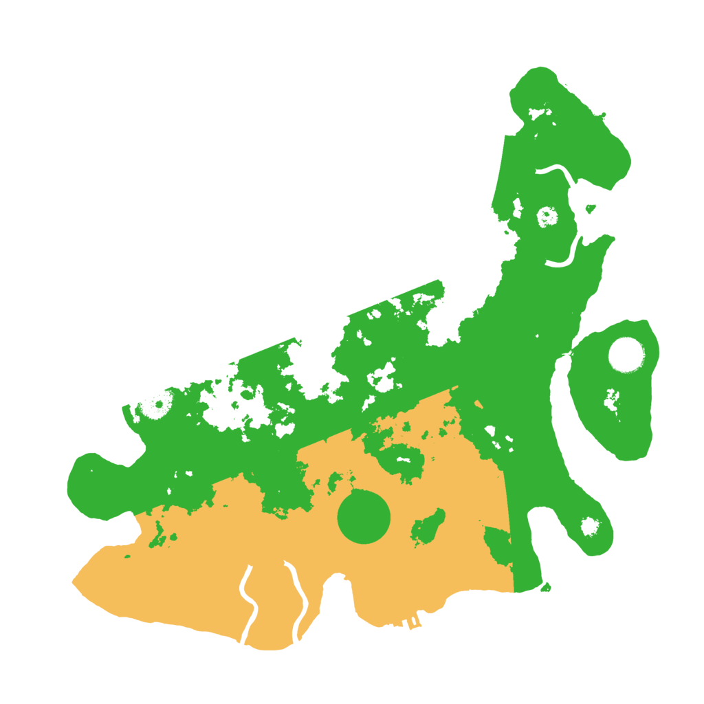 Biome Rust Map: Procedural Map, Size: 3500, Seed: 2041843299