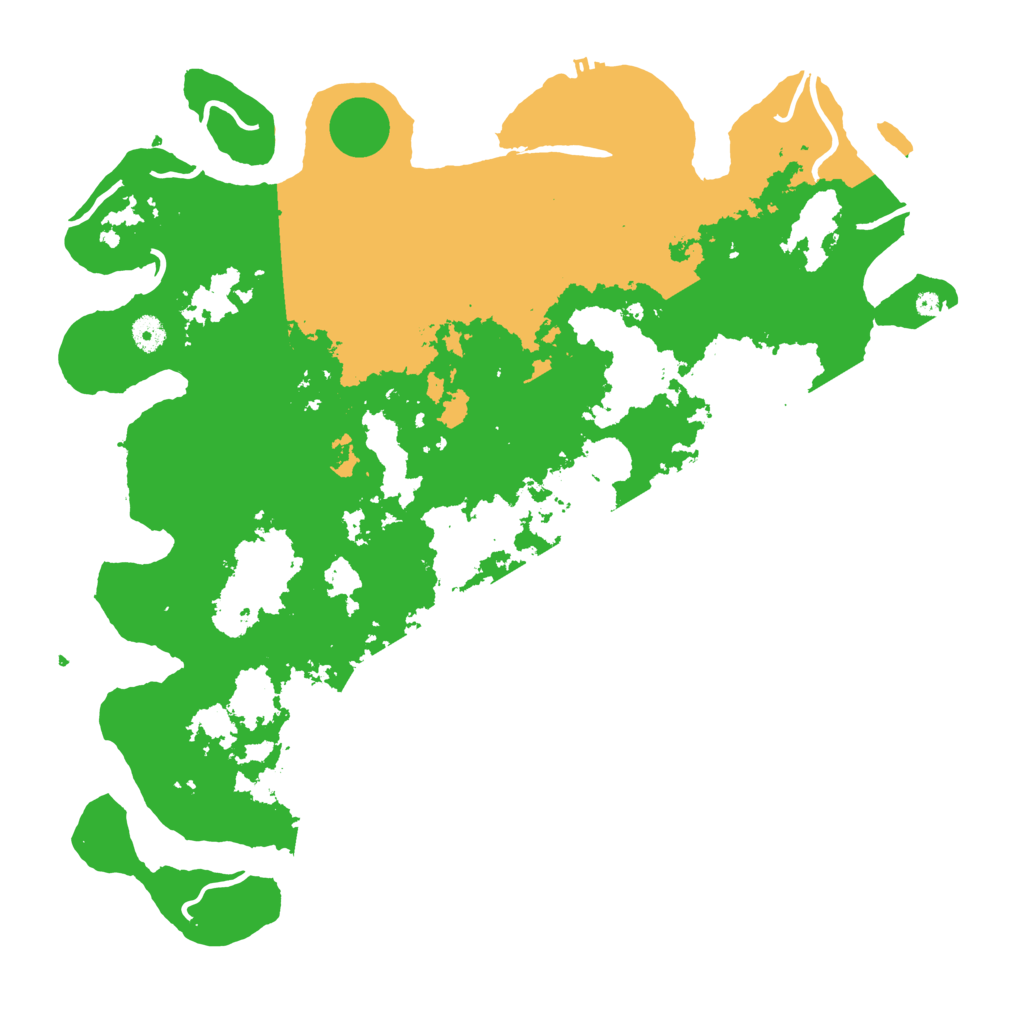 Biome Rust Map: Procedural Map, Size: 4500, Seed: 54534179