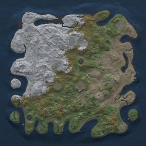 Thumbnail Rust Map: Procedural Map, Size: 4300, Seed: 452, 19 Monuments