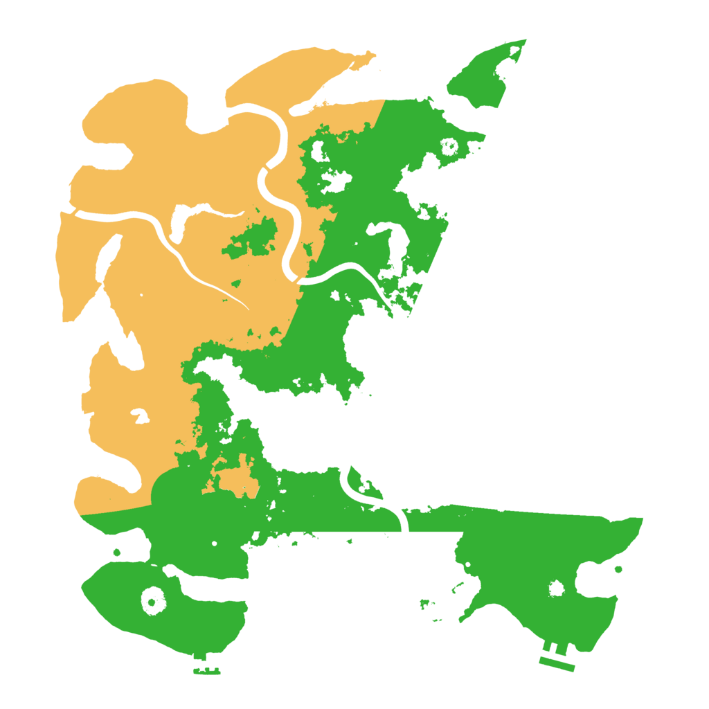 Biome Rust Map: Procedural Map, Size: 4000, Seed: 1368398749