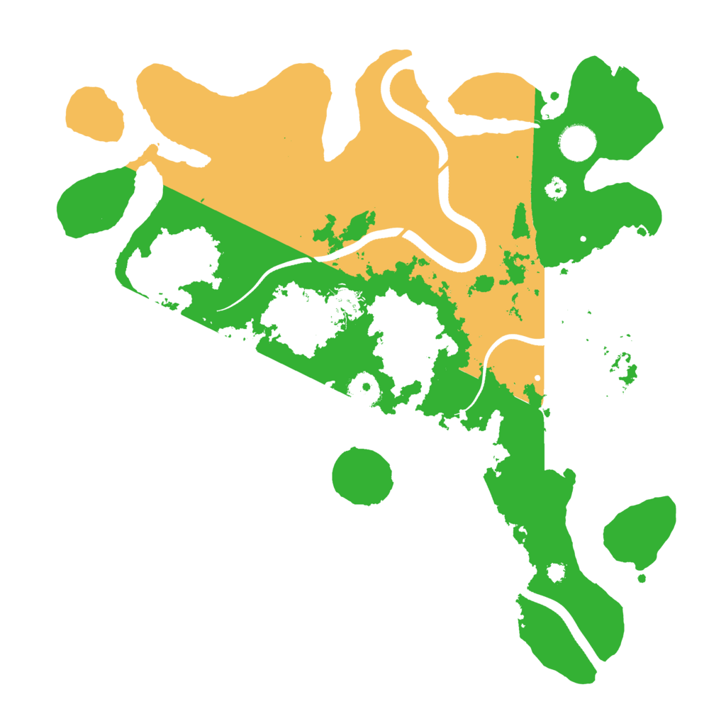 Biome Rust Map: Procedural Map, Size: 3500, Seed: 419991514