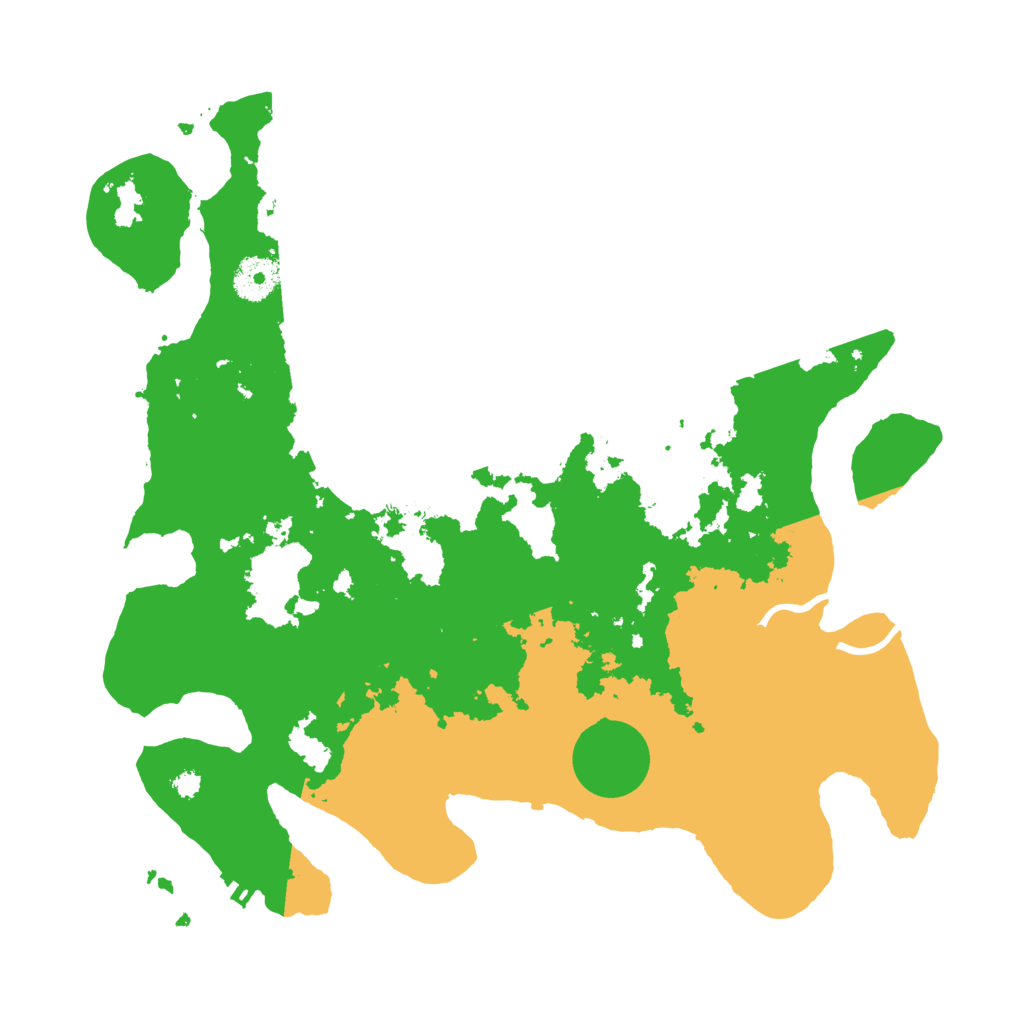 Biome Rust Map: Procedural Map, Size: 3500, Seed: 8668231