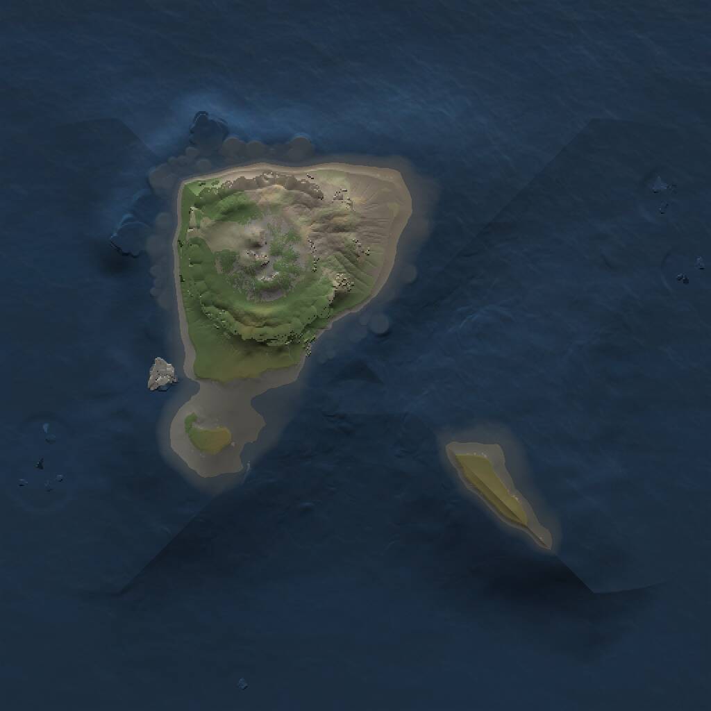 Rust Map: Procedural Map, Size: 1200, Seed: 1234533304, 1 Monuments