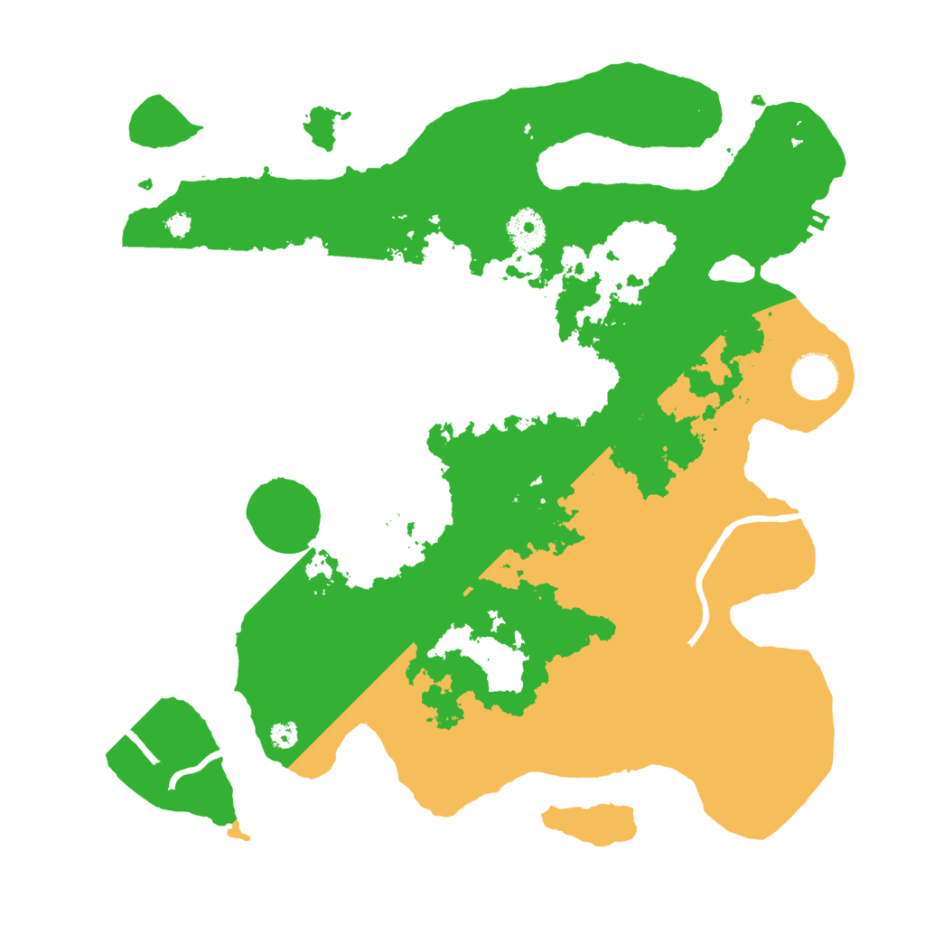 Biome Rust Map: Procedural Map, Size: 3500, Seed: 24296737