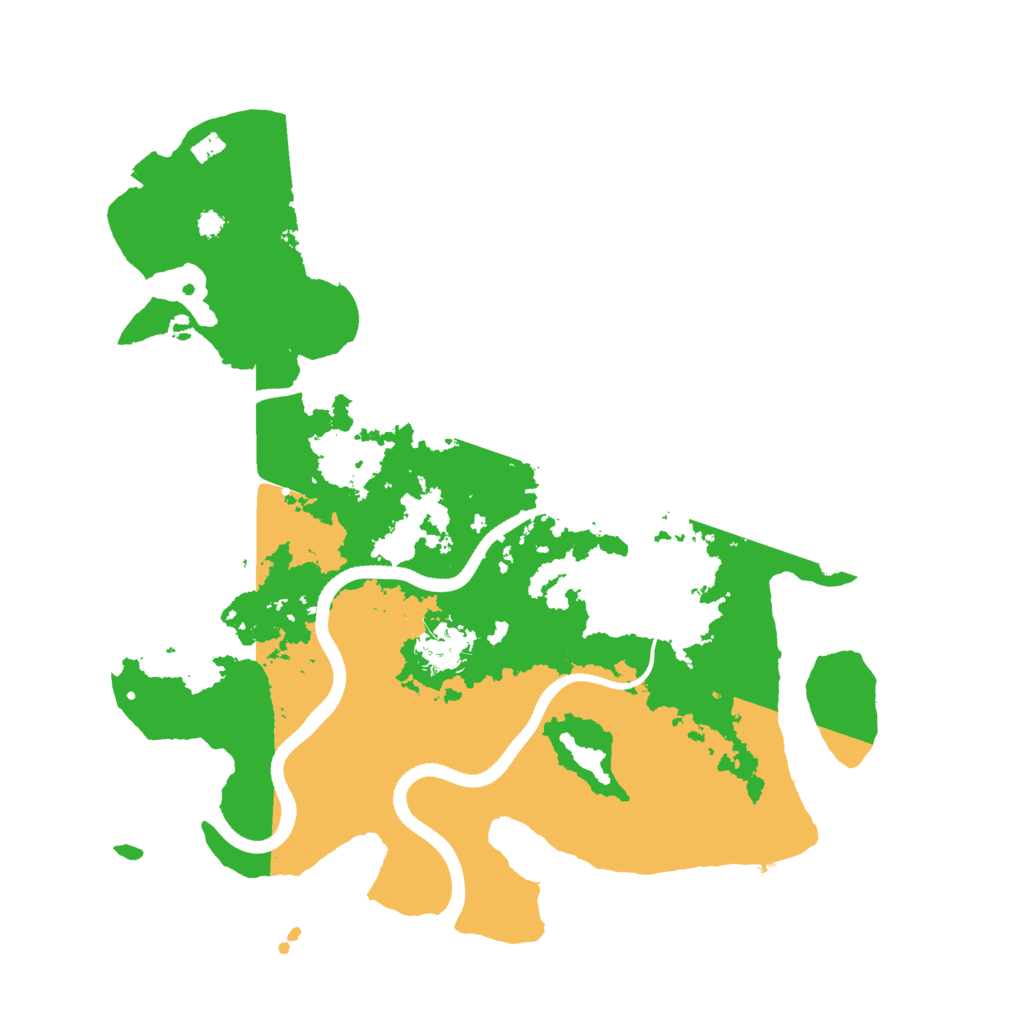 Biome Rust Map: Procedural Map, Size: 3500, Seed: 135743
