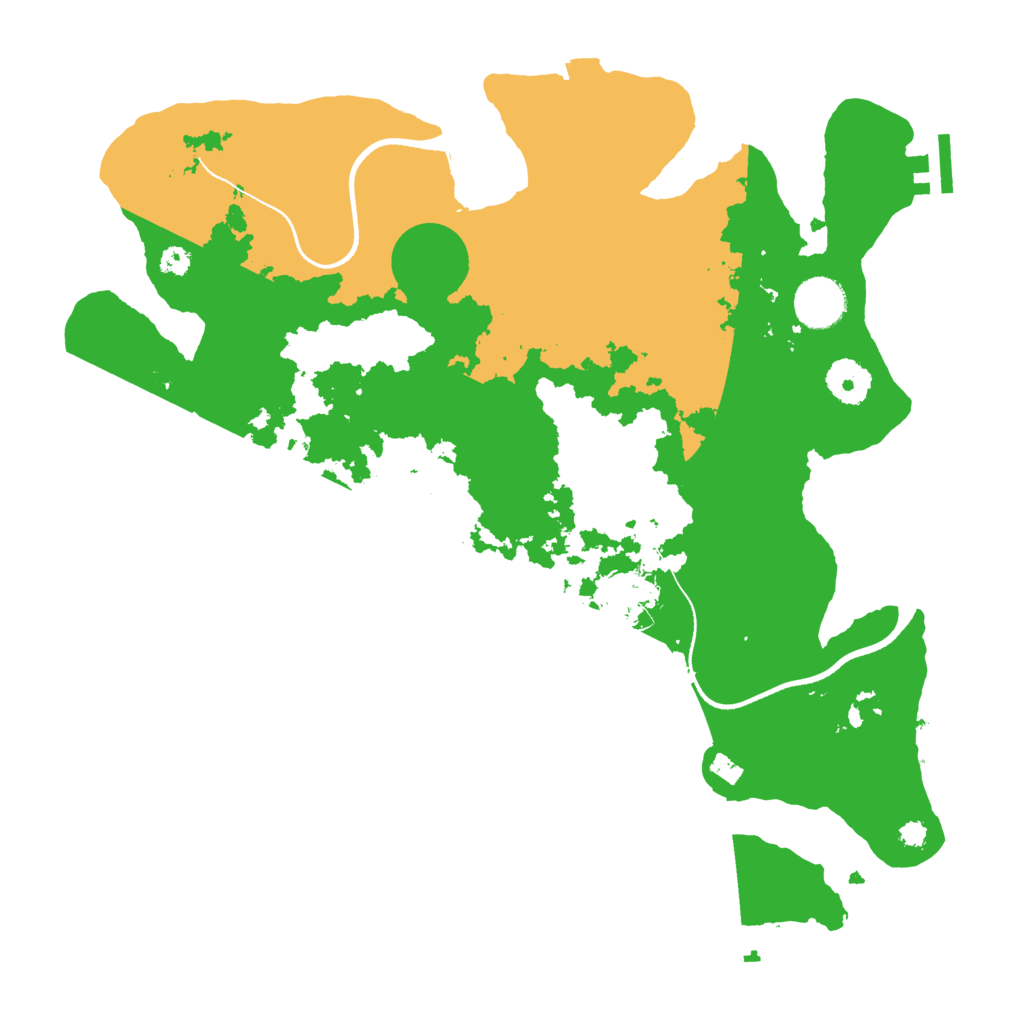 Biome Rust Map: Procedural Map, Size: 3500, Seed: 1231572897