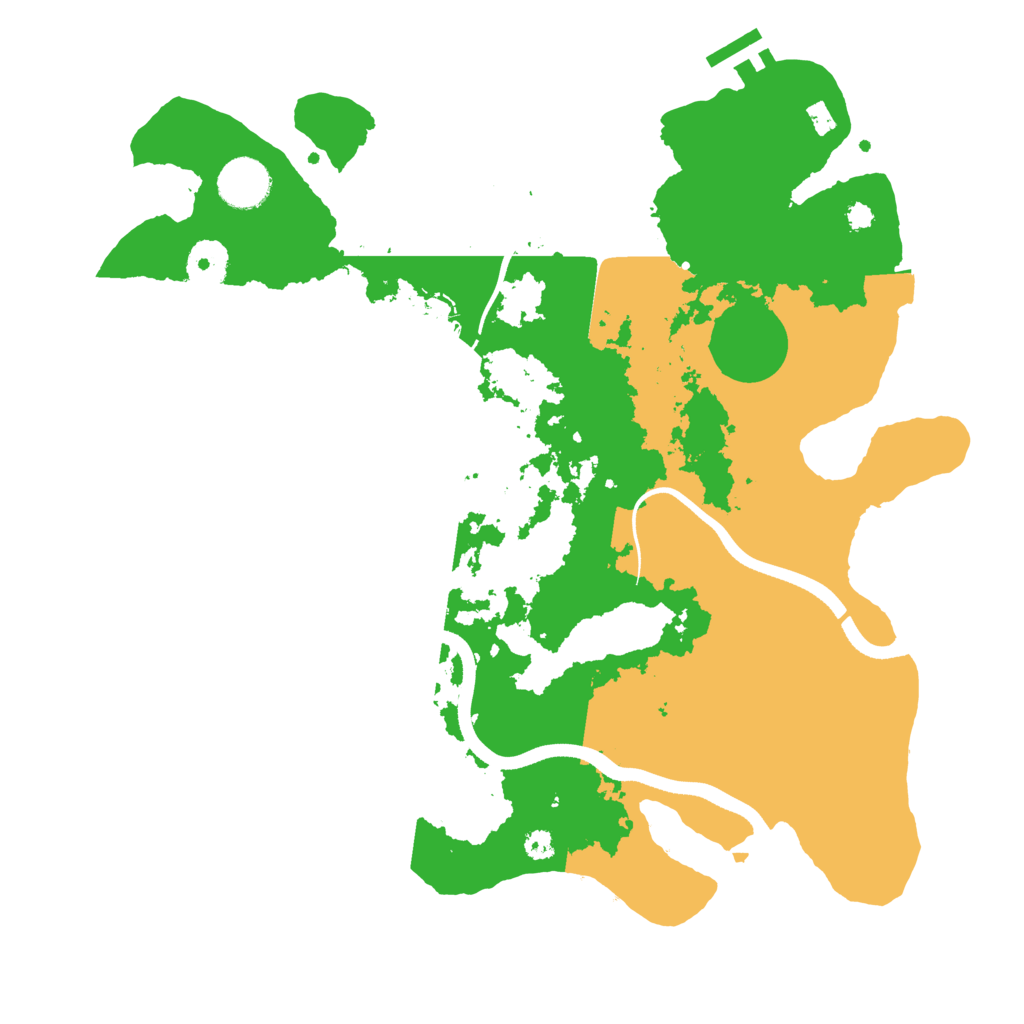 Biome Rust Map: Procedural Map, Size: 3500, Seed: 68100534