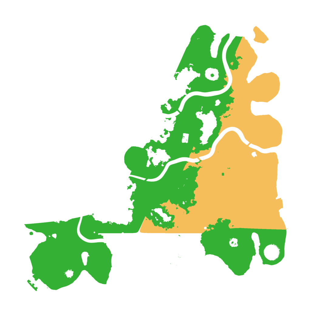 Biome Rust Map: Procedural Map, Size: 3500, Seed: 10510408