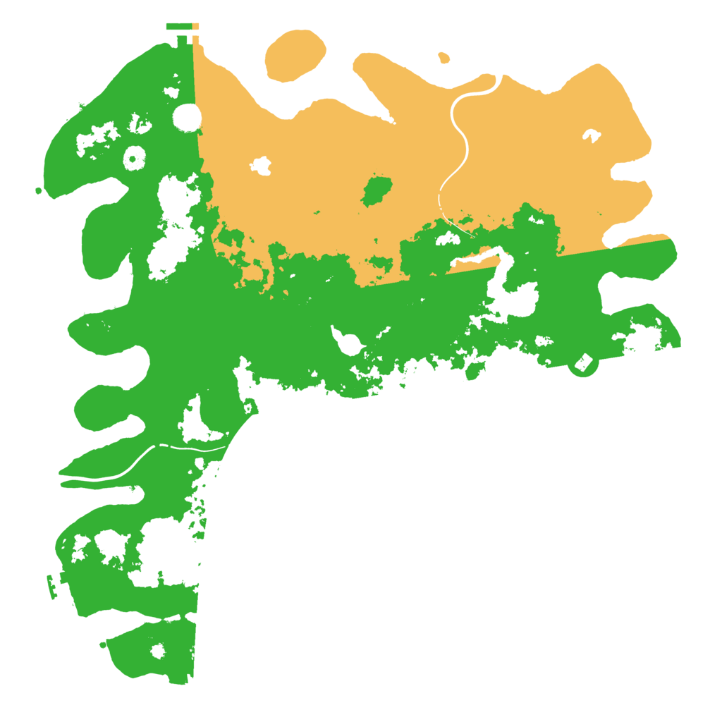 Biome Rust Map: Procedural Map, Size: 4500, Seed: 611766619