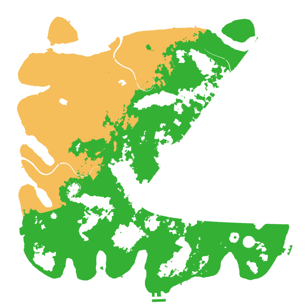 Biome Rust Map: Procedural Map, Size: 4500, Seed: 1461651614