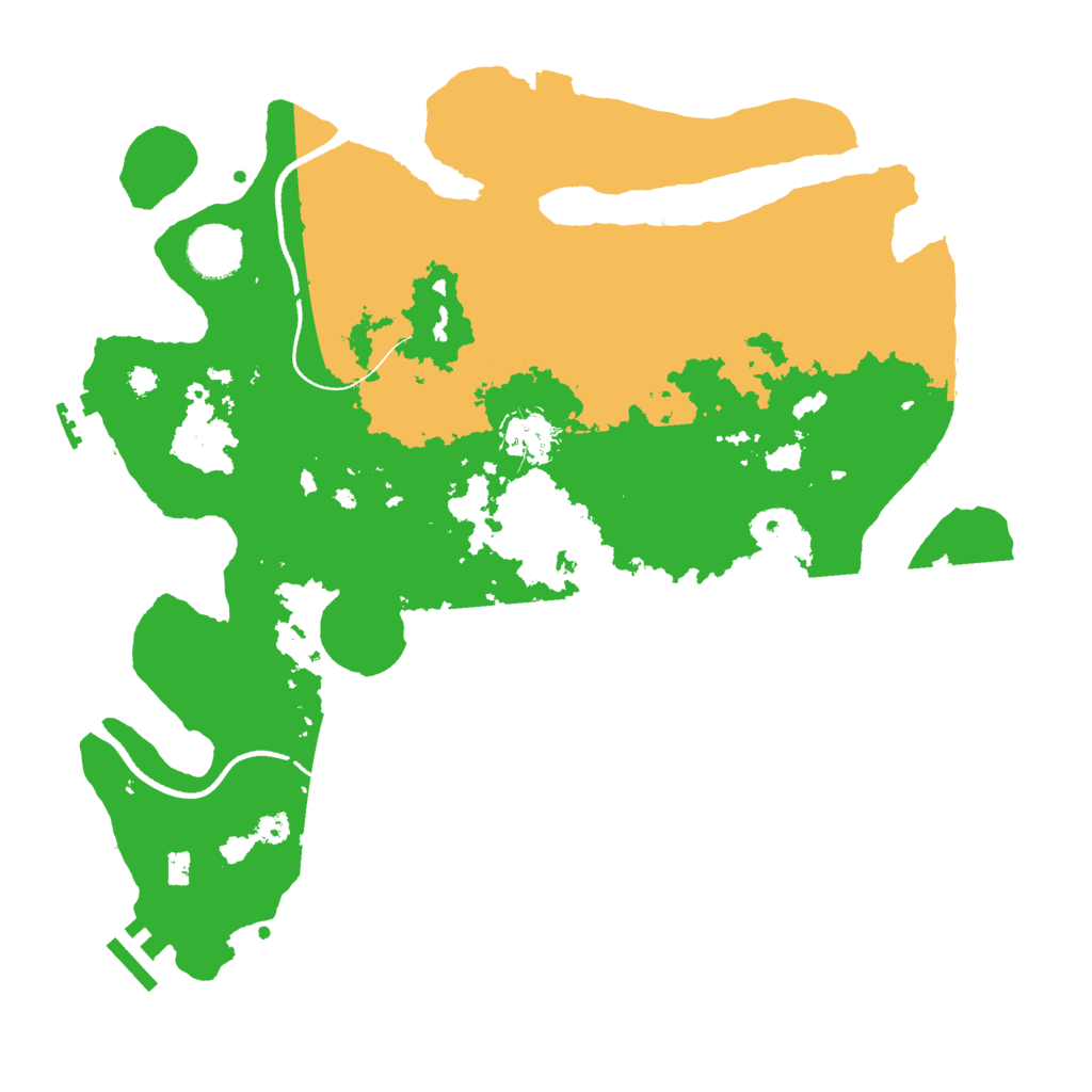 Biome Rust Map: Procedural Map, Size: 3500, Seed: 81642571