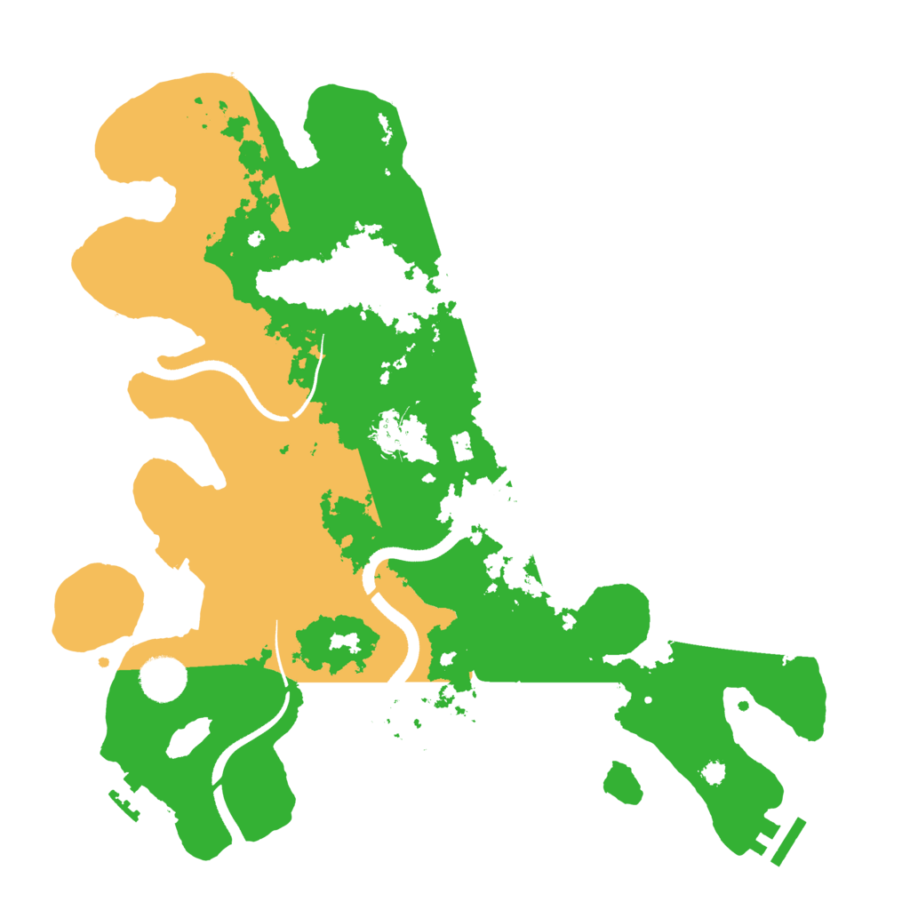 Biome Rust Map: Procedural Map, Size: 3500, Seed: 2015168863
