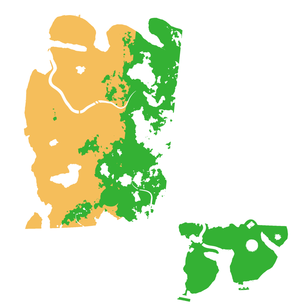 Biome Rust Map: Procedural Map, Size: 4500, Seed: 1751711394