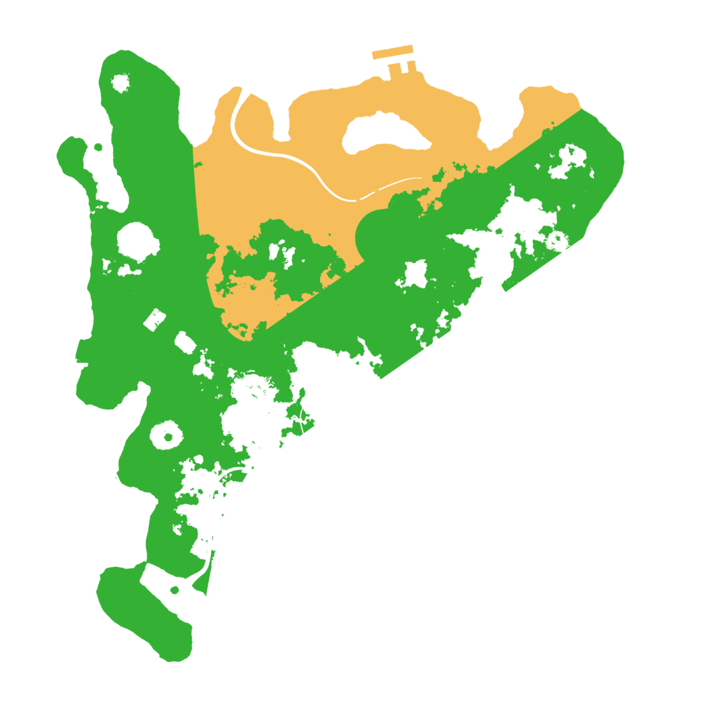Biome Rust Map: Procedural Map, Size: 3500, Seed: 46601175
