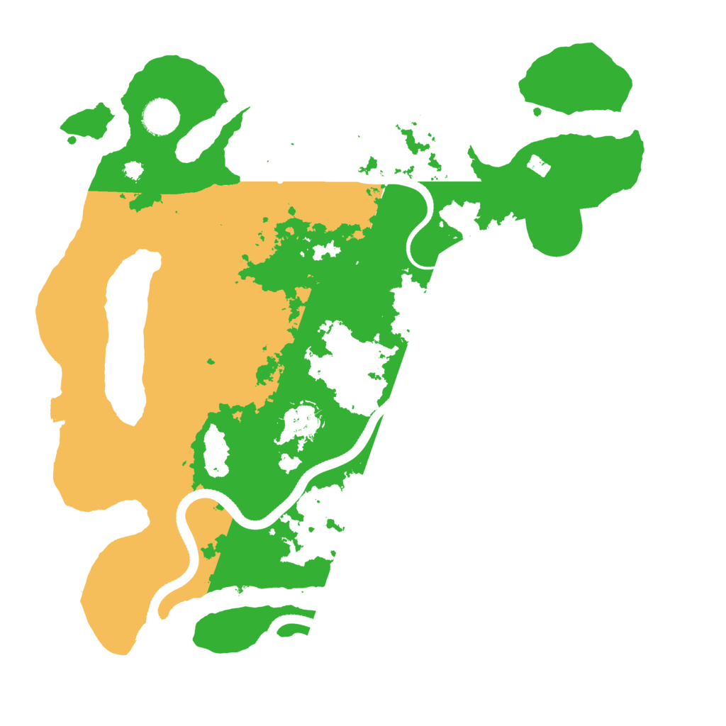 Biome Rust Map: Procedural Map, Size: 3500, Seed: 1592383315