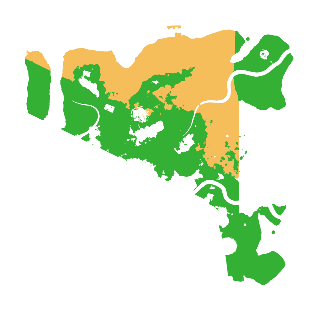 Biome Rust Map: Procedural Map, Size: 3500, Seed: 618903387