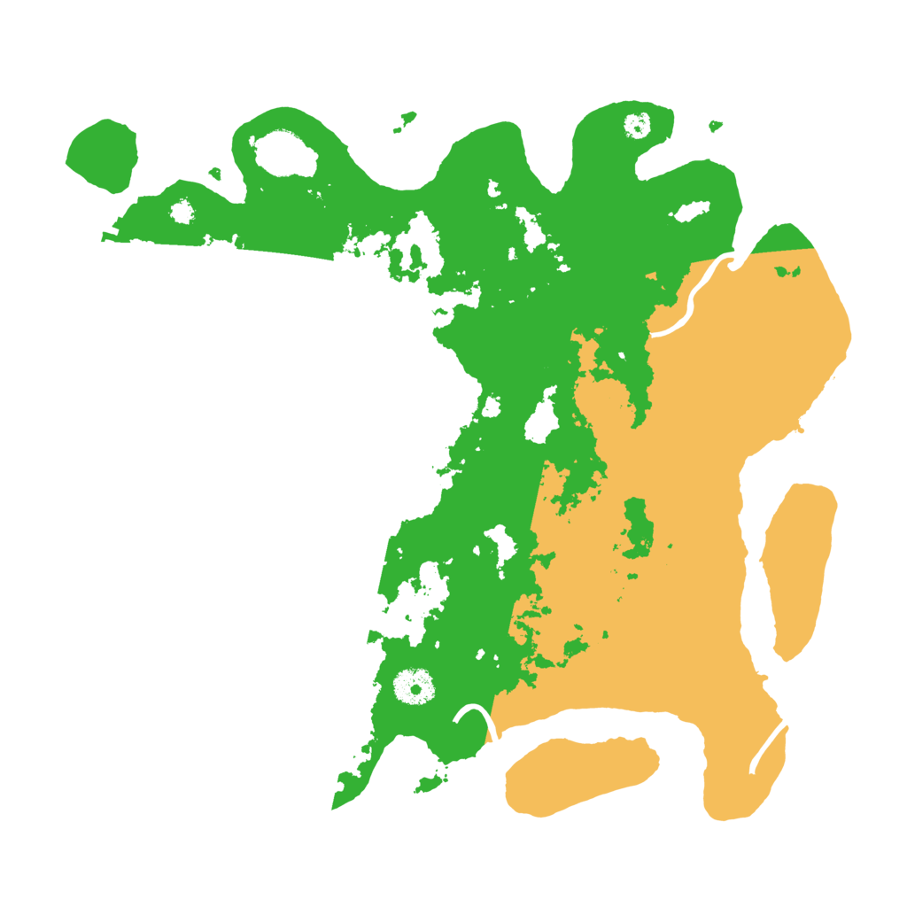 Biome Rust Map: Procedural Map, Size: 3500, Seed: 28164582