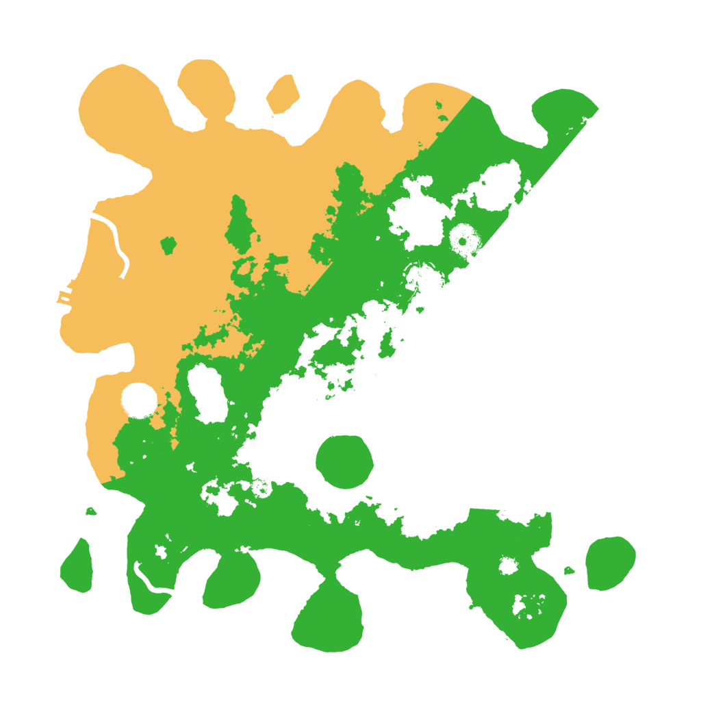 Biome Rust Map: Procedural Map, Size: 3500, Seed: 2521