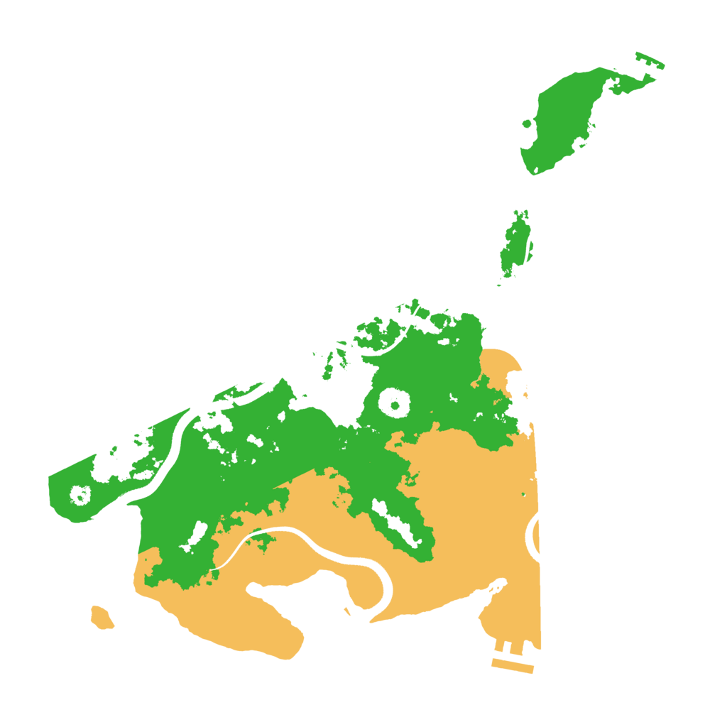 Biome Rust Map: Procedural Map, Size: 3500, Seed: 81444814