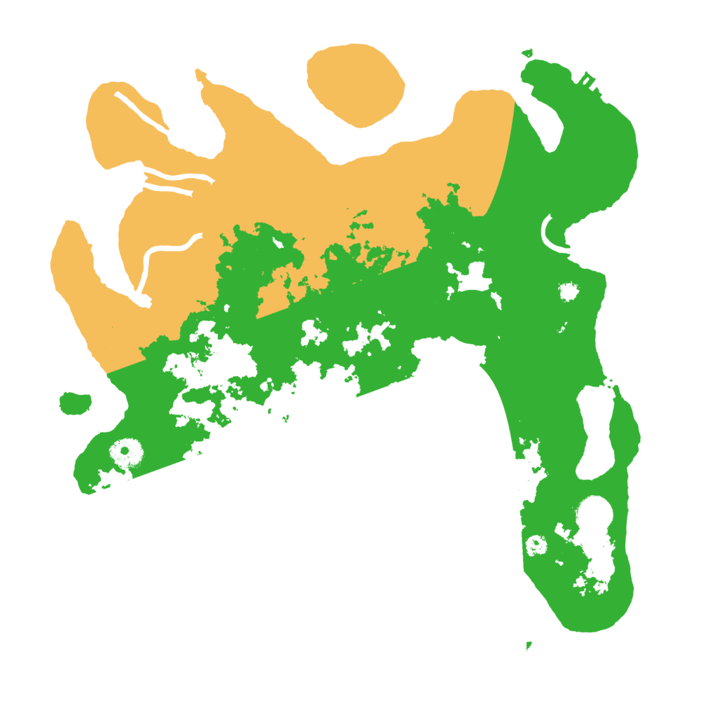 Biome Rust Map: Procedural Map, Size: 3500, Seed: 6128702