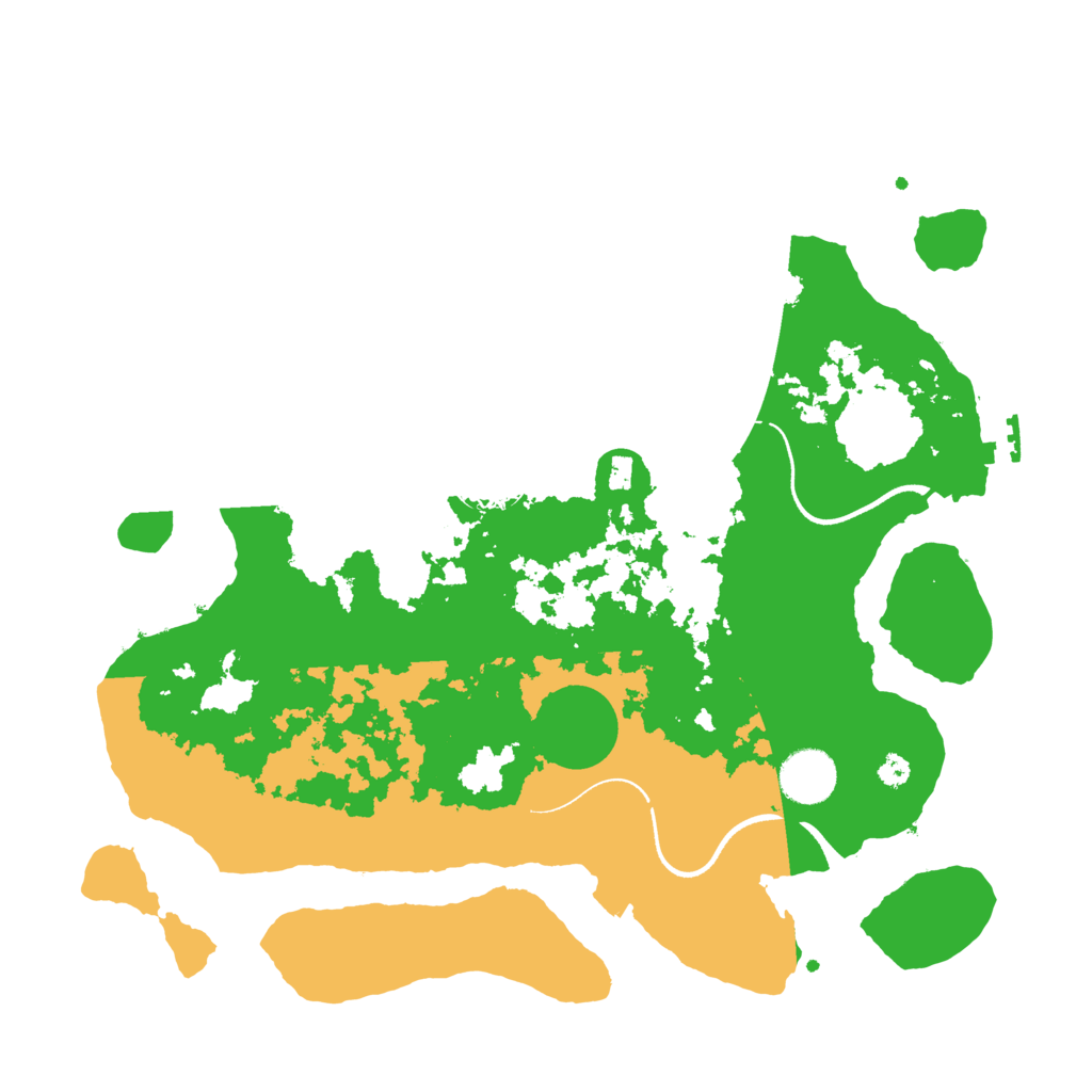 Biome Rust Map: Procedural Map, Size: 3500, Seed: 5478764