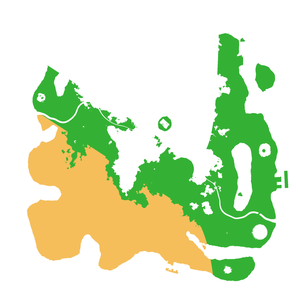 Biome Rust Map: Procedural Map, Size: 3500, Seed: 9986895