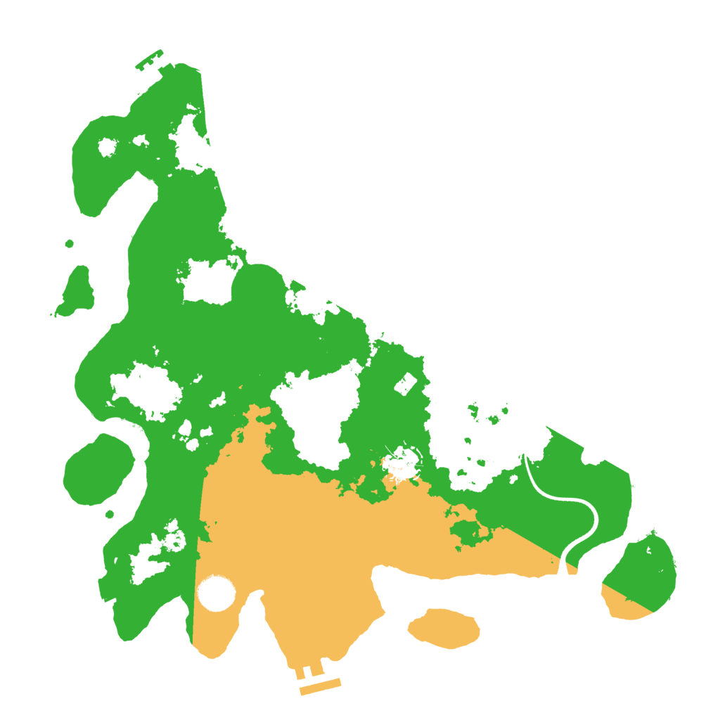 Biome Rust Map: Procedural Map, Size: 3500, Seed: 25502874