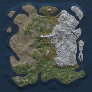 Thumbnail Rust Map: Procedural Map, Size: 4000, Seed: 215874698, 17 Monuments