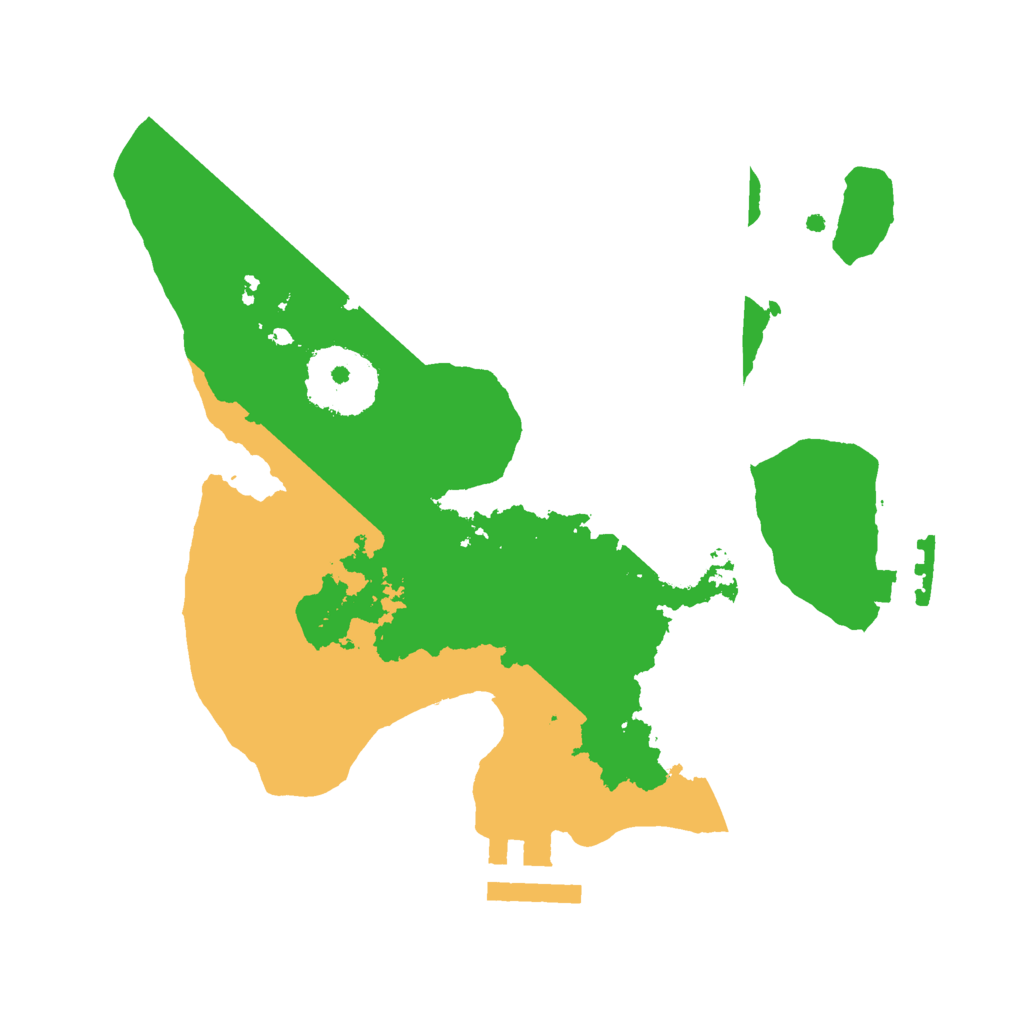 Biome Rust Map: Procedural Map, Size: 2200, Seed: 885366010
