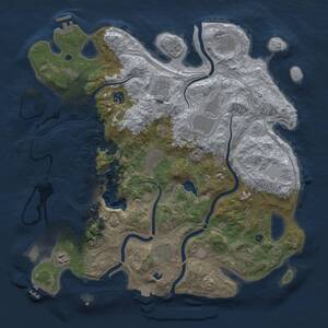 Thumbnail Rust Map: Procedural Map, Size: 4250, Seed: 742085751, 15 Monuments