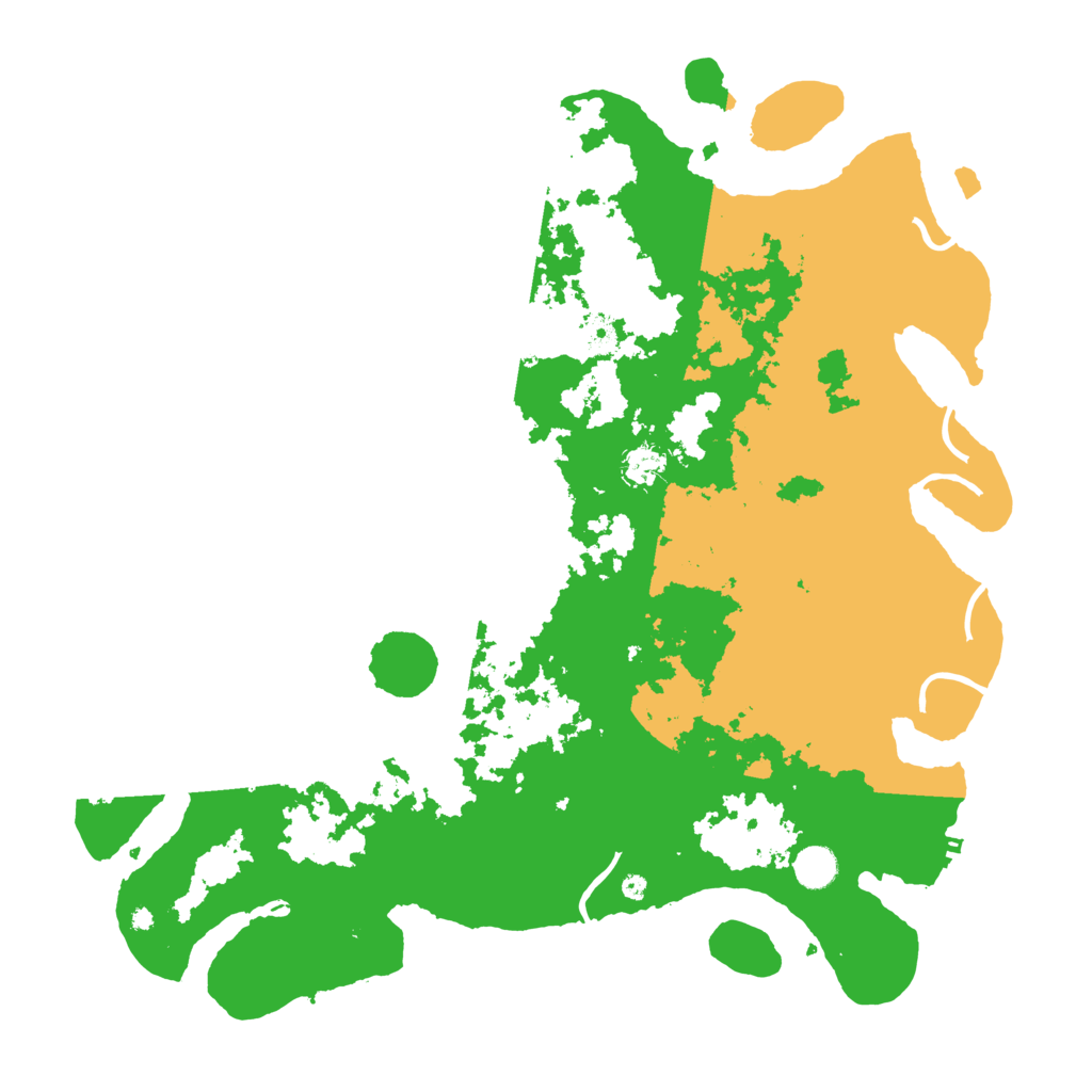 Biome Rust Map: Procedural Map, Size: 4500, Seed: 1354621565