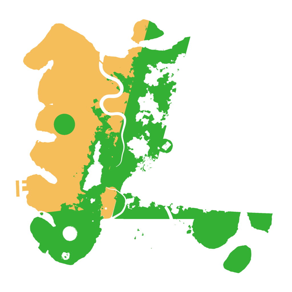 Biome Rust Map: Procedural Map, Size: 3650, Seed: 43798713