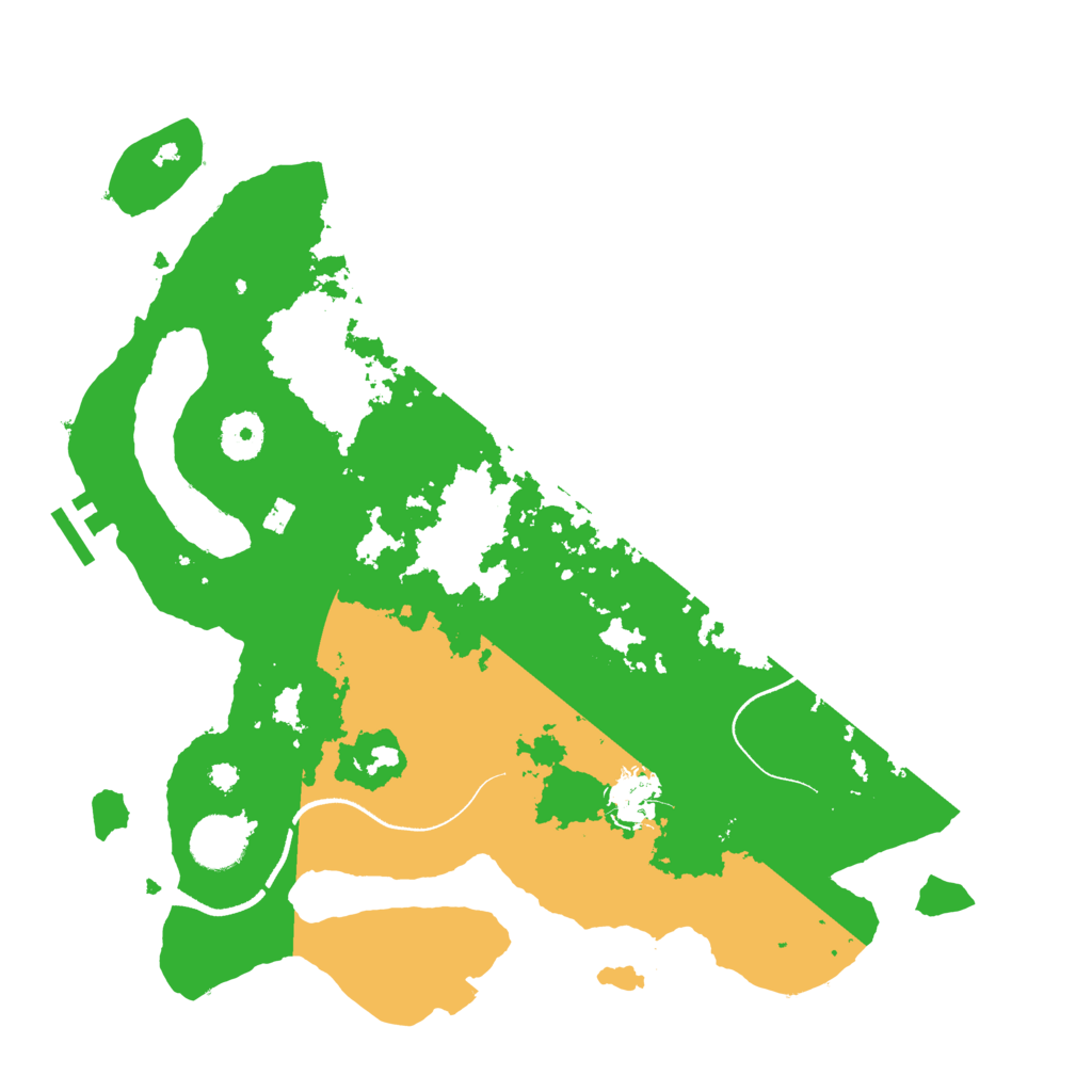 Biome Rust Map: Procedural Map, Size: 3500, Seed: 95273788