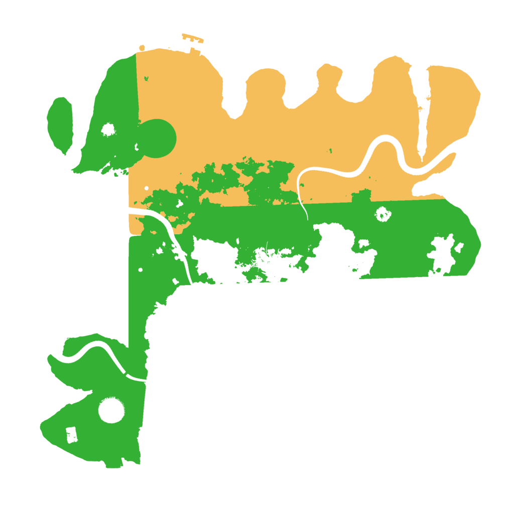 Biome Rust Map: Procedural Map, Size: 3500, Seed: 67153726