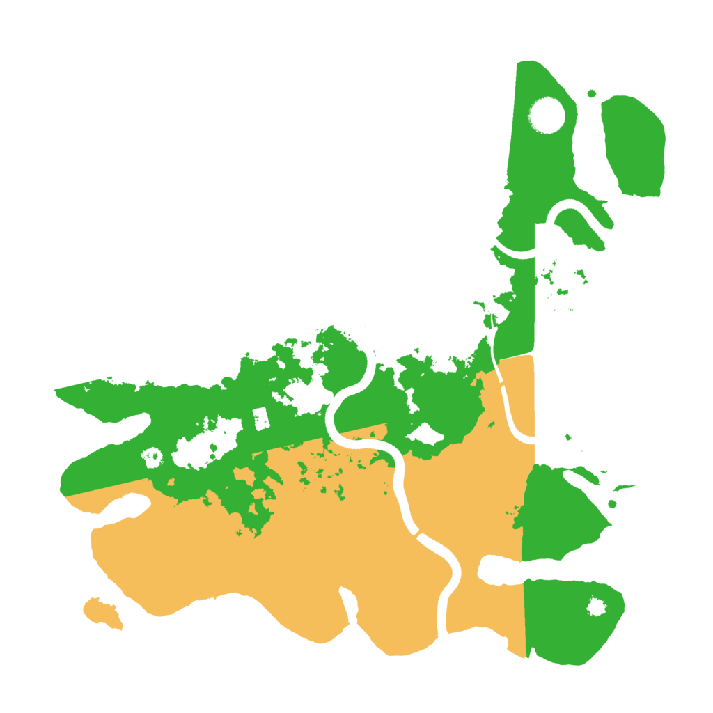 Biome Rust Map: Procedural Map, Size: 3500, Seed: 41809391