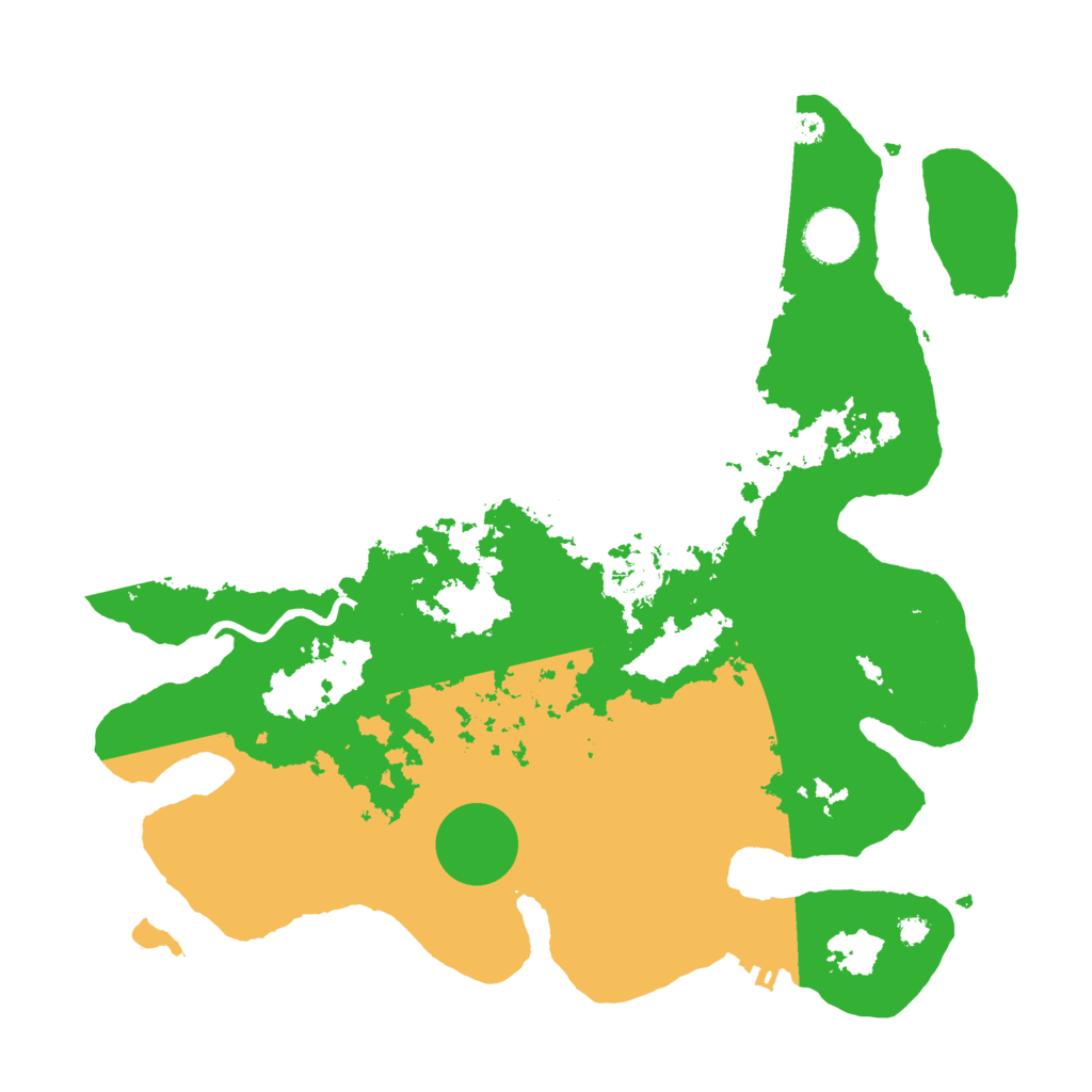 Biome Rust Map: Procedural Map, Size: 3500, Seed: 41809391