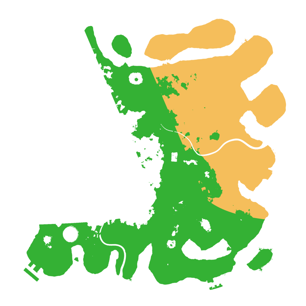Biome Rust Map: Procedural Map, Size: 3500, Seed: 82368750