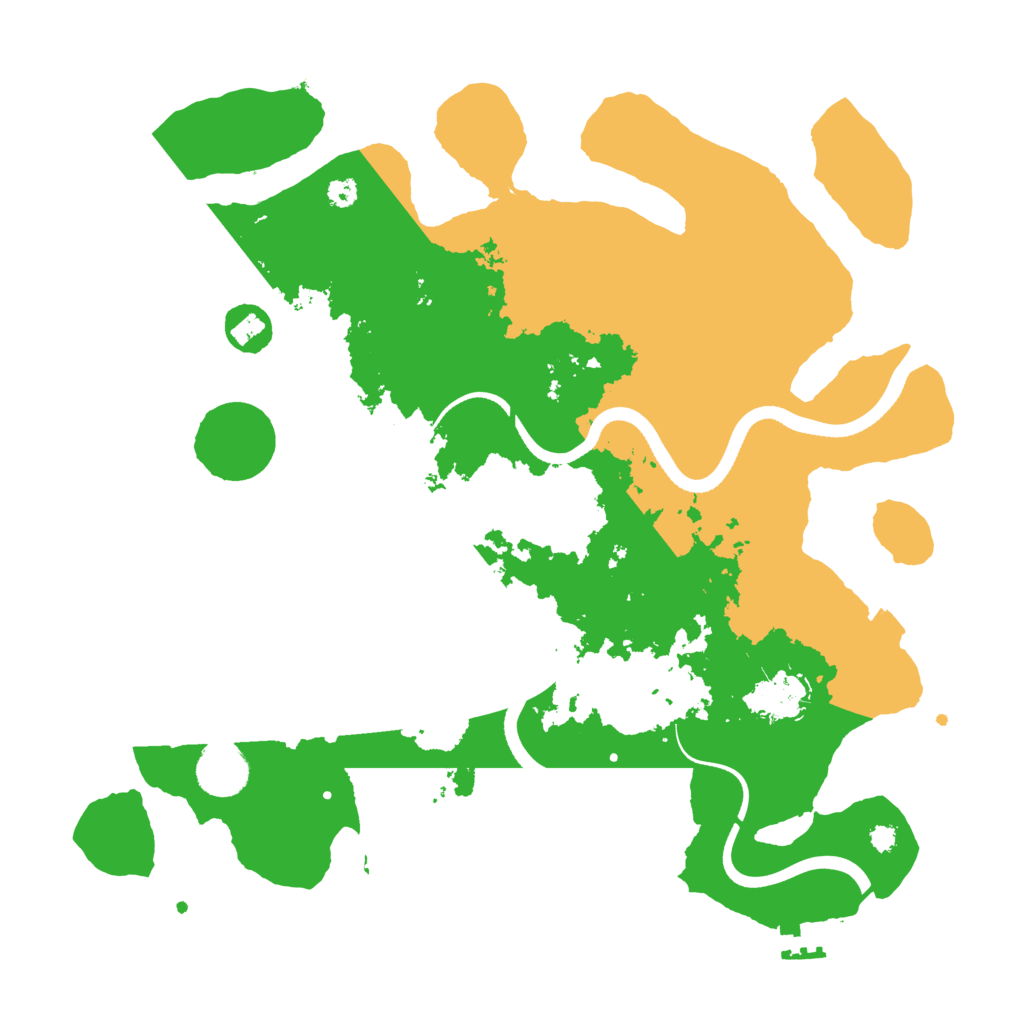 Biome Rust Map: Procedural Map, Size: 3500, Seed: 3528